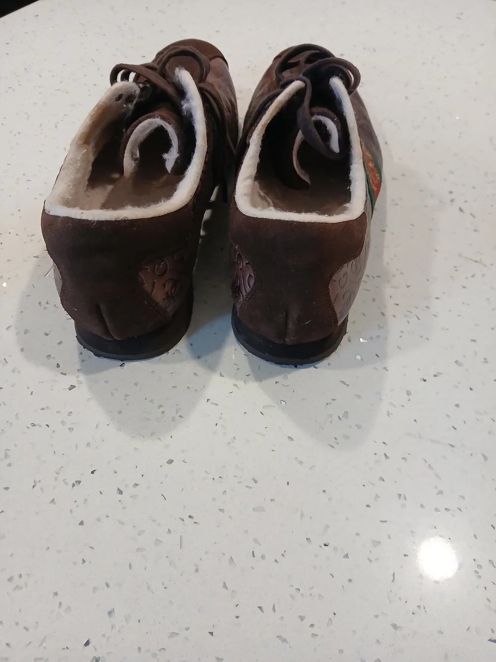 Guess brown suede